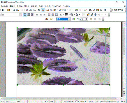 画像にフィルタをかける-逆転-OpenOfficeWriter
