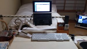自作デスクとパソコンスタンド