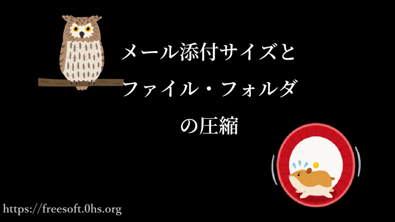 メール添付サイズとファイル・フォルダの圧縮